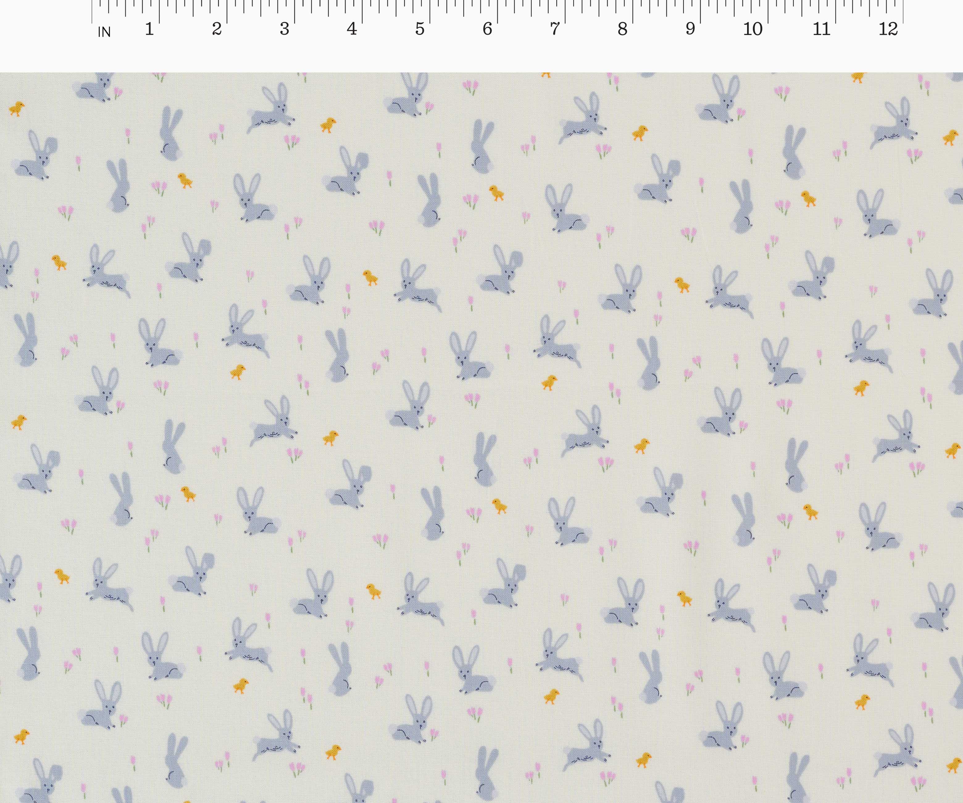 Bunnies Cotton Fabric - Cream